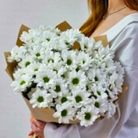 Букет из кустовых хризантем