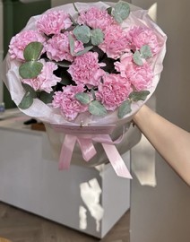 Нежный букет из диантусов 