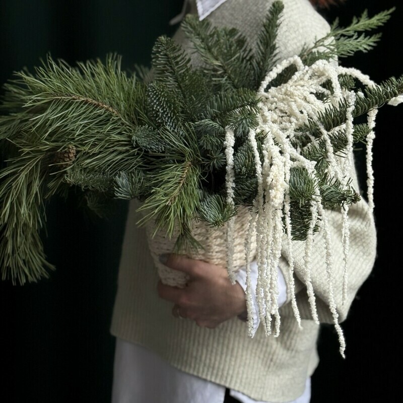 Новогодняя композиция в стиле Минимализм, стандартный