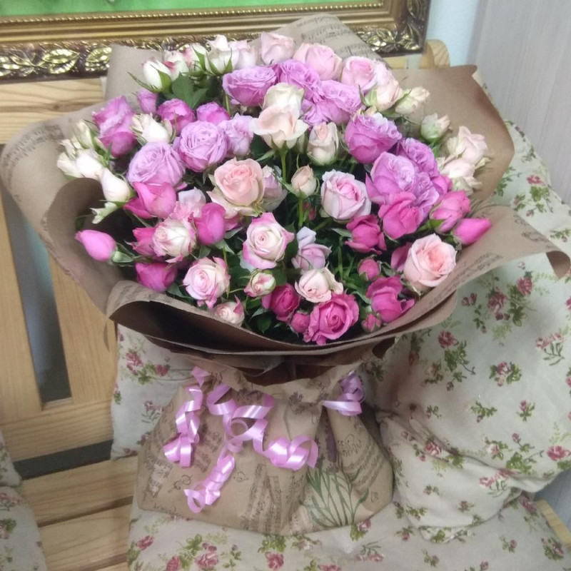 Buket kustovih roz, standart