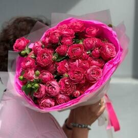 Букет с французскими розами «Кружево"