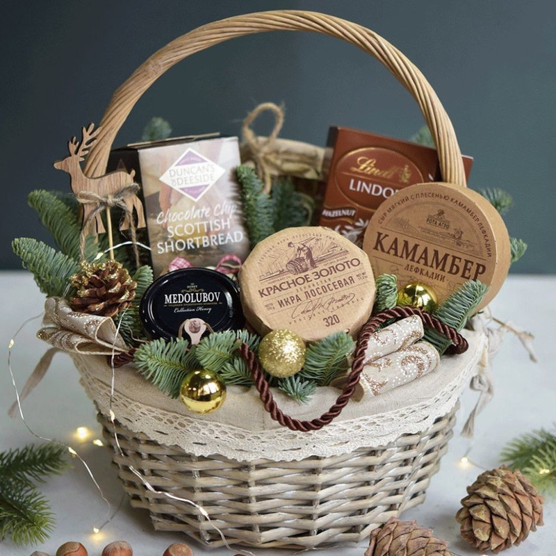 Новогодняя корзина № 17., стандартный