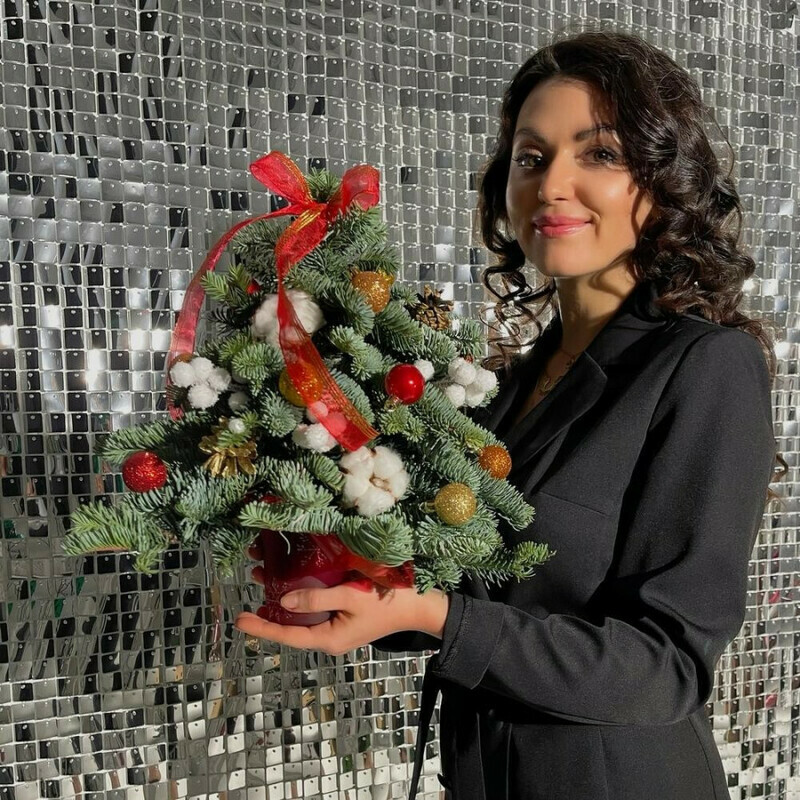 Ёлочка мини натуральная 2026, стандартный