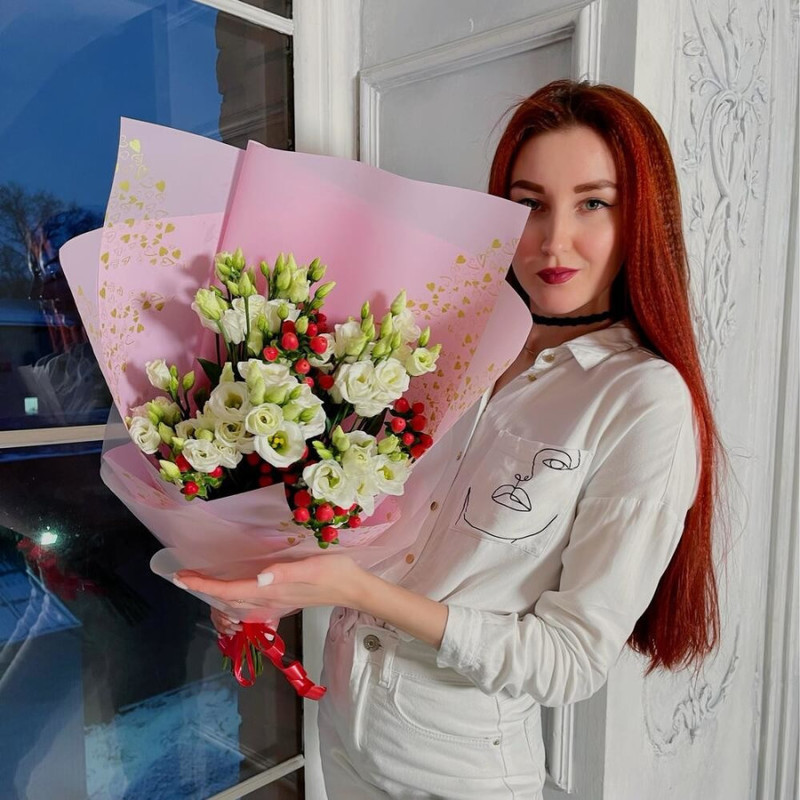 Монобукет "Розовые сны", стандартный