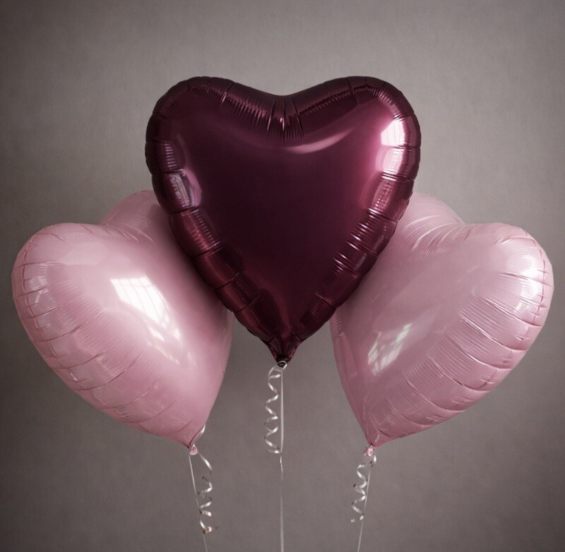 Сет из шаров-сердец, стандартный