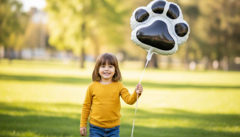 Шар фольгированный фигура «лапка», стандартный