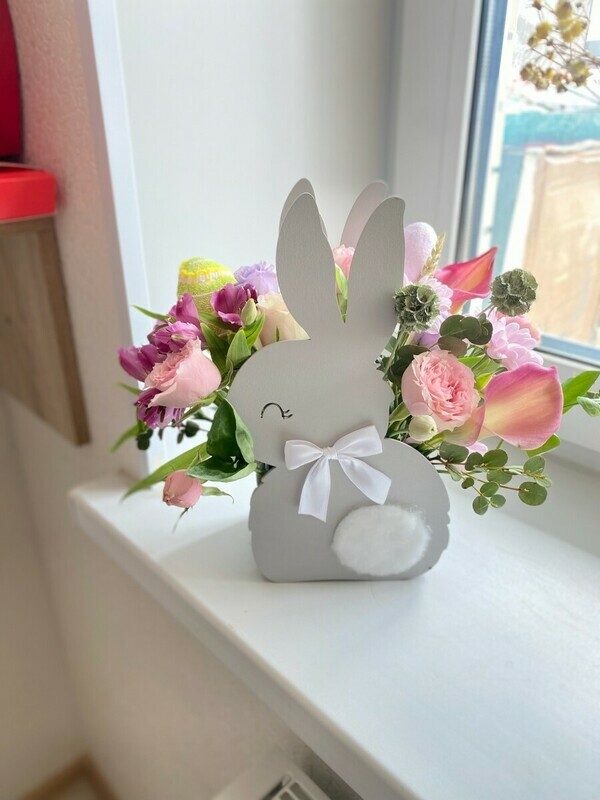 Пасхальный зайчик деревянный, стандартный