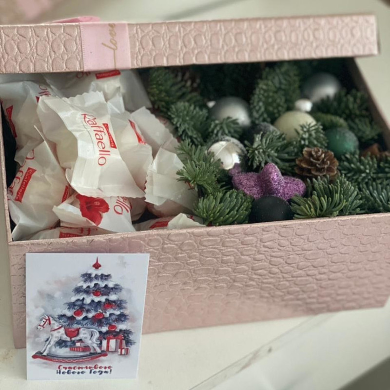 Новогодняя коробочка с конфетами, стандартный