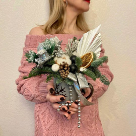 Новогодняя композиция в кружке