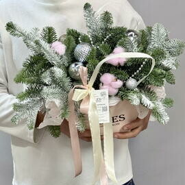 «Polyarnaya zvezda» kompozitciya iz eli ( nobilisa) i hlopka