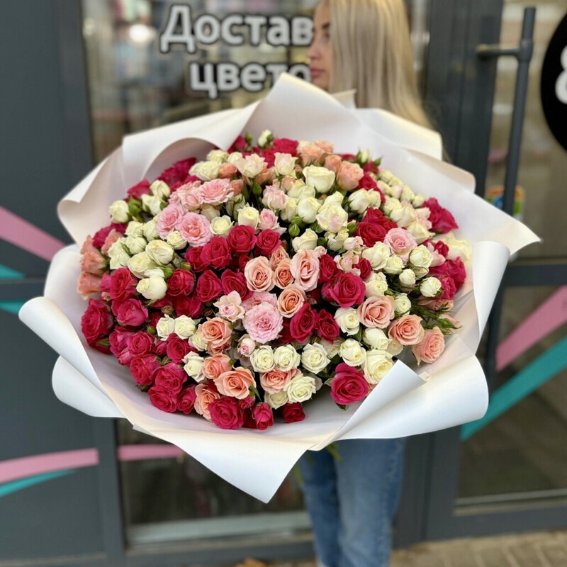 51 кустовая роза, стандартный