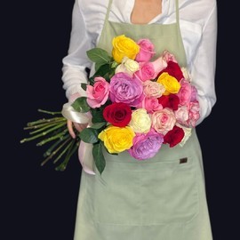 Букет Разноцветных Роз