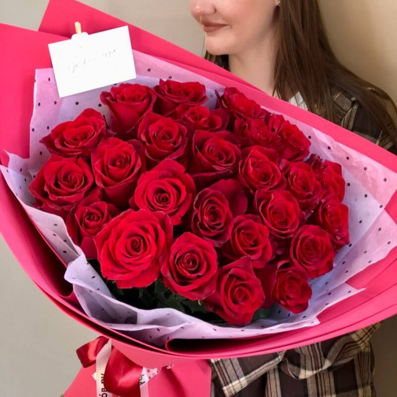 Buket "Pro lyubov_"- 25 roz Ekvador Premium, buket "pro lyubov_"- 25 roz ekvador premium