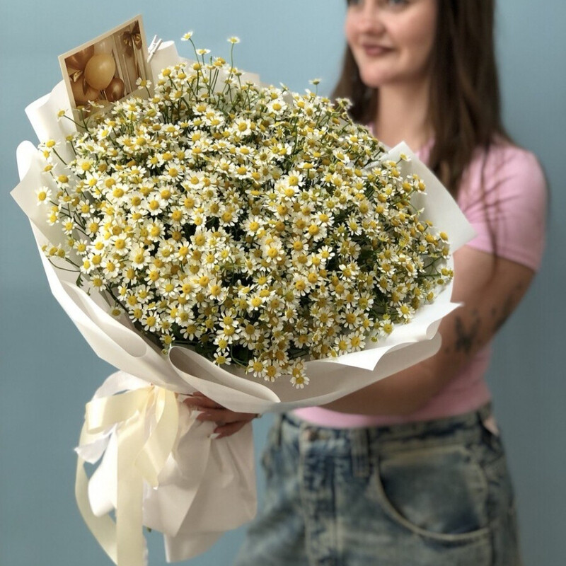 Букет полевых ромашек, 35 ромашек