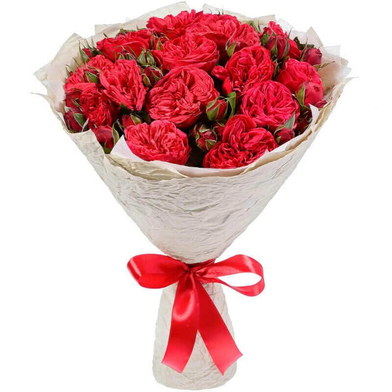 Французские Пионовидные Розы, 15 роз