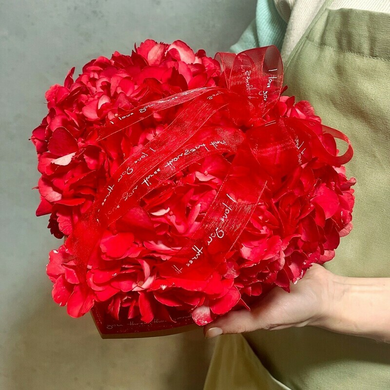 Сердце из Гортензии, стандартный