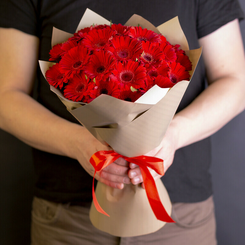 Красные Герберы, стандартный