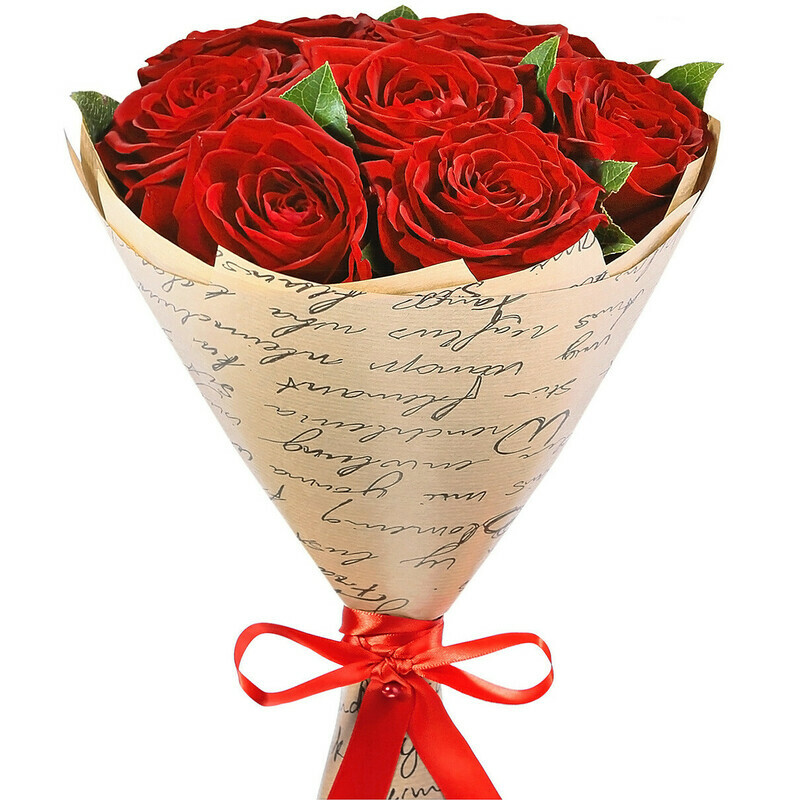 Букет из Красных Роз, 7 роз