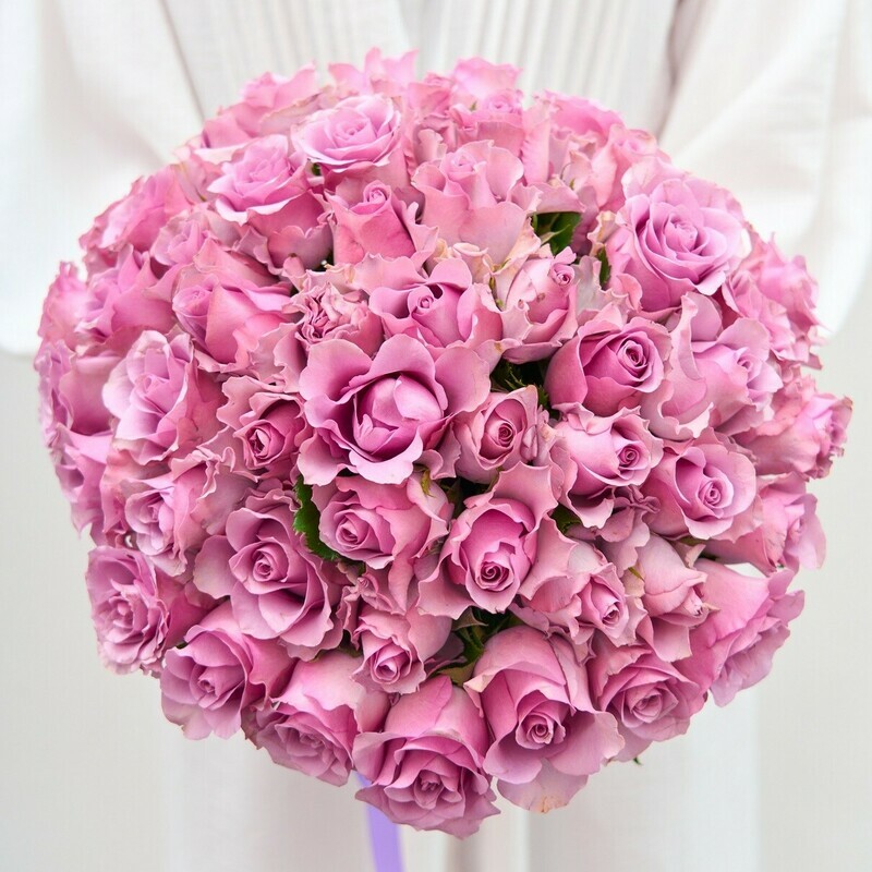 51 Лиловая Кенийская Роза, 51 роза