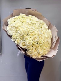 101 белая роза