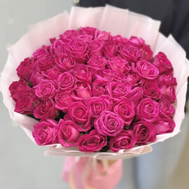 51 розовая роза