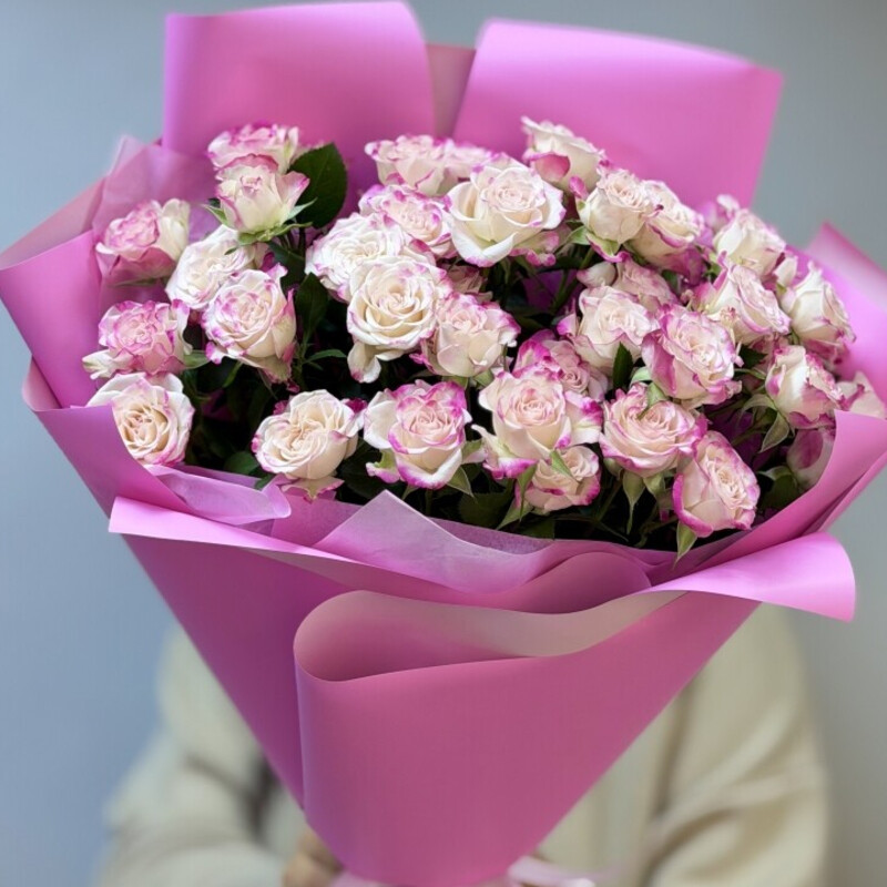 Букет из кустовых роз, стандартный