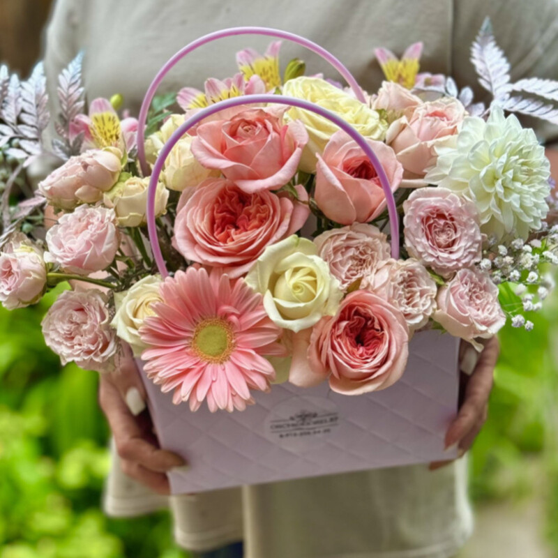 Сумочка с цветами, стандартный