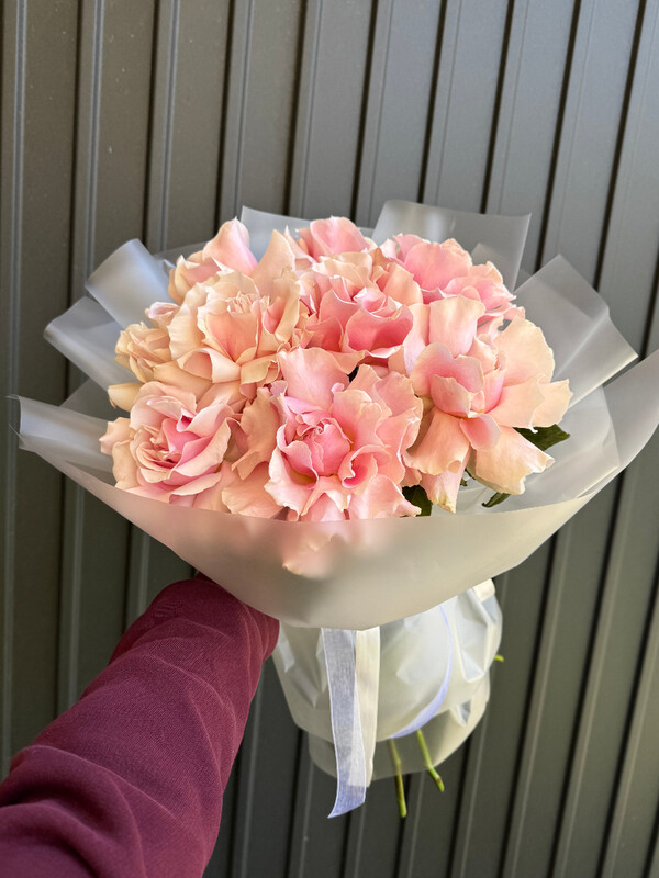 Букет из 9 французских роз, премиум