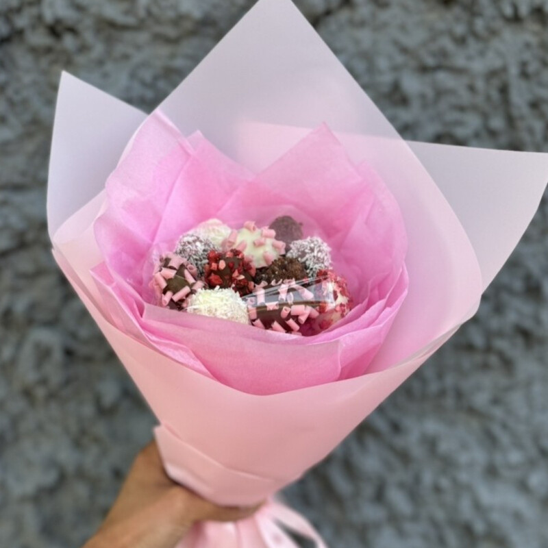 Букет из 10 клубничек, стандартный