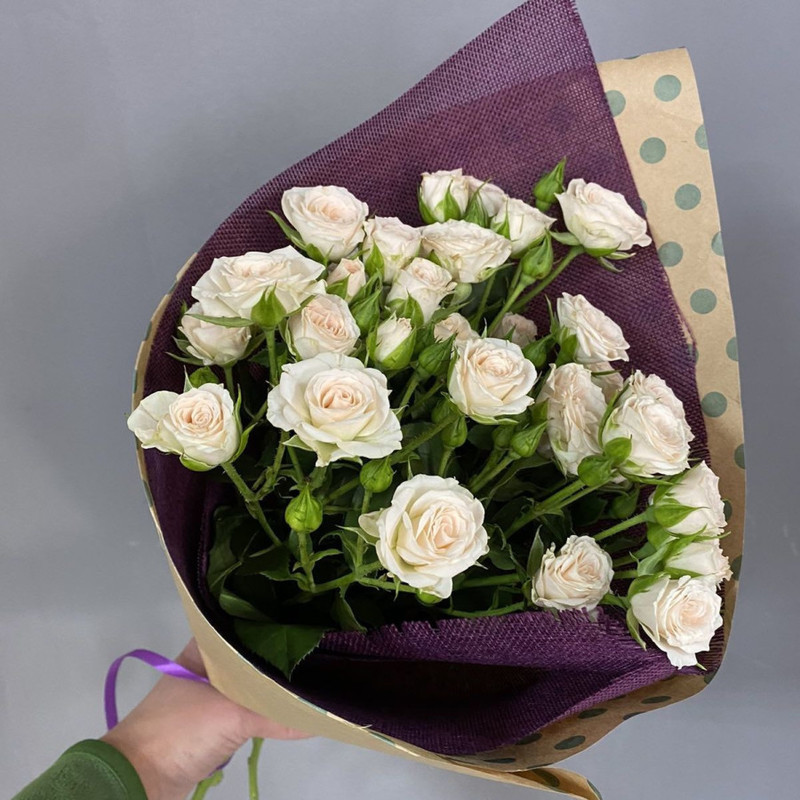 5 кустовых роз, стандартный