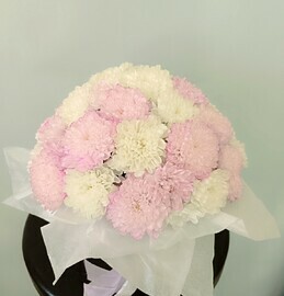 Коробочка с хризантемами "Зефирка"