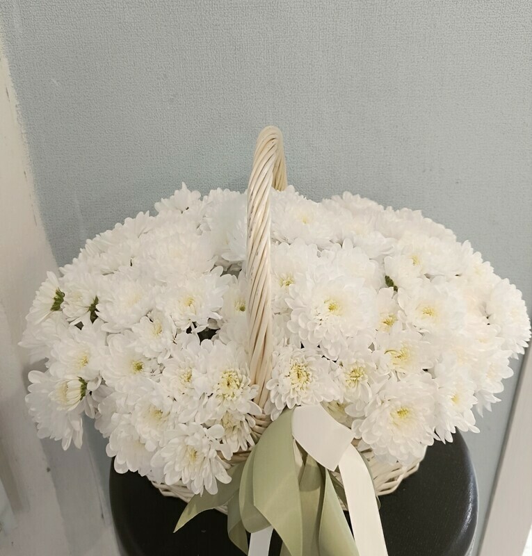 Korzina s hrizantemami, standart