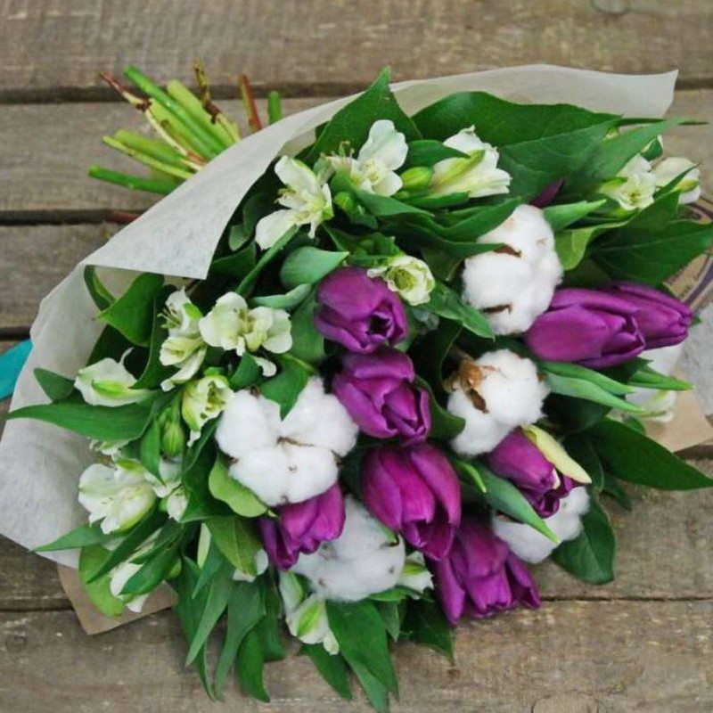 Buket s tyul_panami i hlopkom, standart