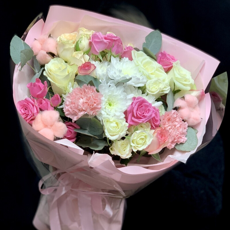 Buket sbornij «Rozovij krem», standart