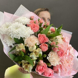 Тиффани букет шикарных цветов свежий