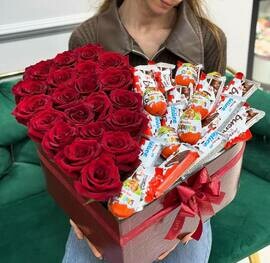 Sladkij podarok i rozi