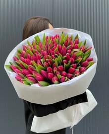 Букет из тюльпанов 101шт.