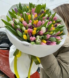 Шикарный микс из тюльпанов 101