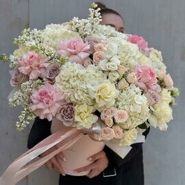 Assorted flowers in a box