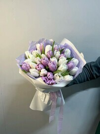 Микс тюльпанов "Лаванда"