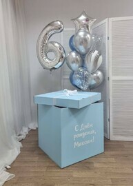 Воздушные шары в коробке