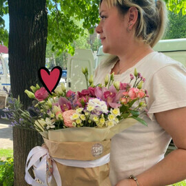 Крафт-пакет букет