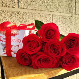 7 роз и конфеты