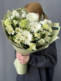 Букет с Белыми Герберами