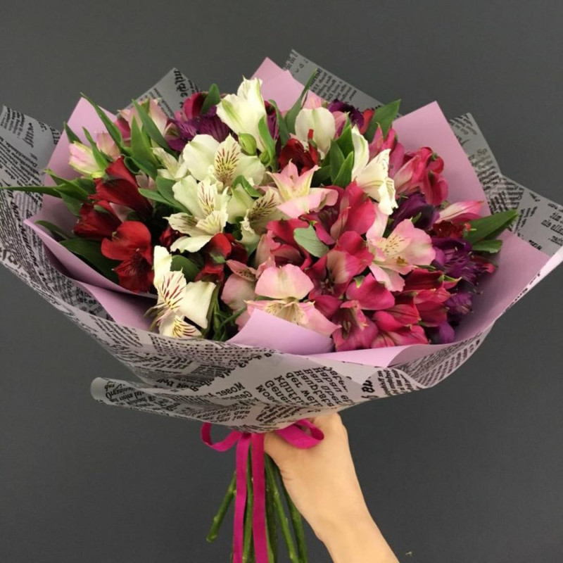 Букет из альстромерий, стандартный