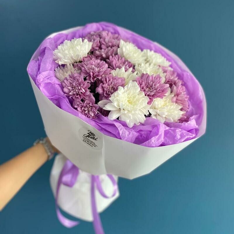 Monobuket iz hrizantemi, standart