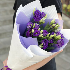 фиолетовая эустома