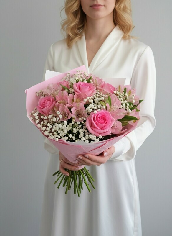 Букет с розами "Мечта", стандартный