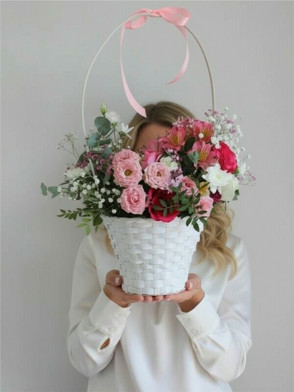 Korzina tcvetov "Roskoshnij miks", standart