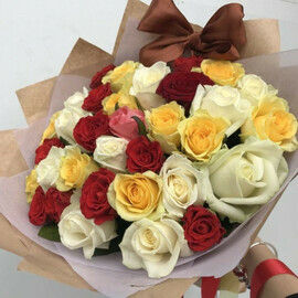 31 роза микс Яркость